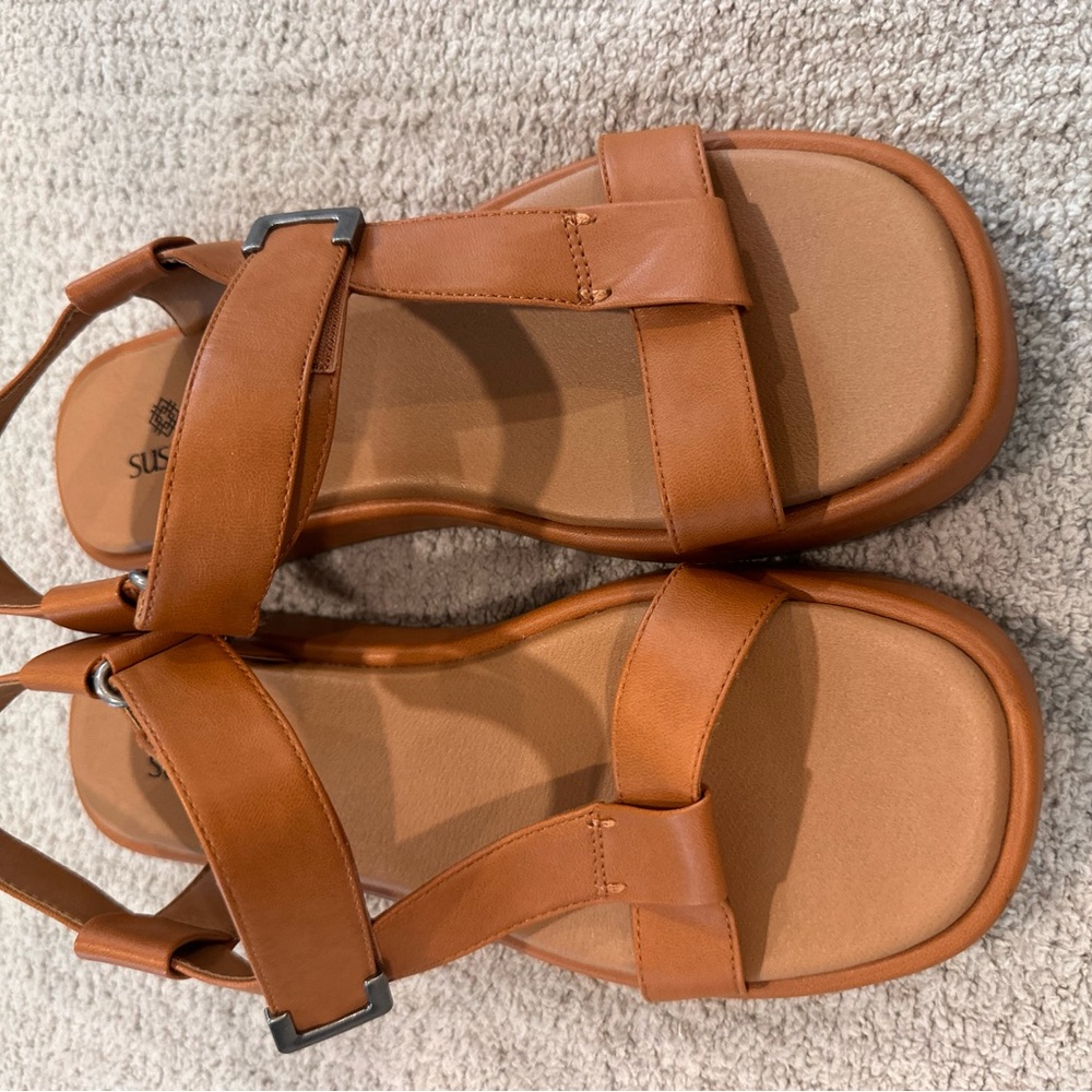 Susina Tan Leather Women's Sandals